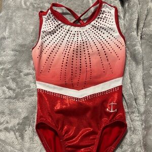 Red and White Kids Dance Costume